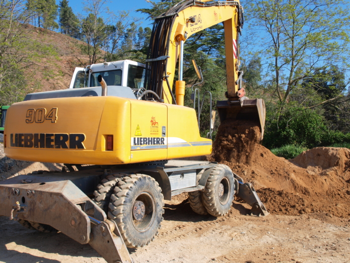 Excavadores liebherr fonaments, rebaix.