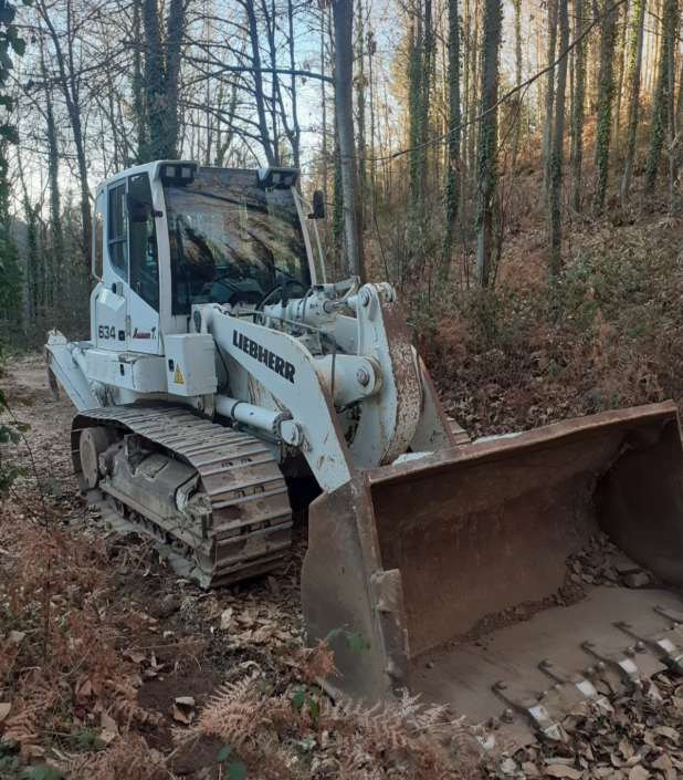 Liebherr 634 bosque trabajo forestal